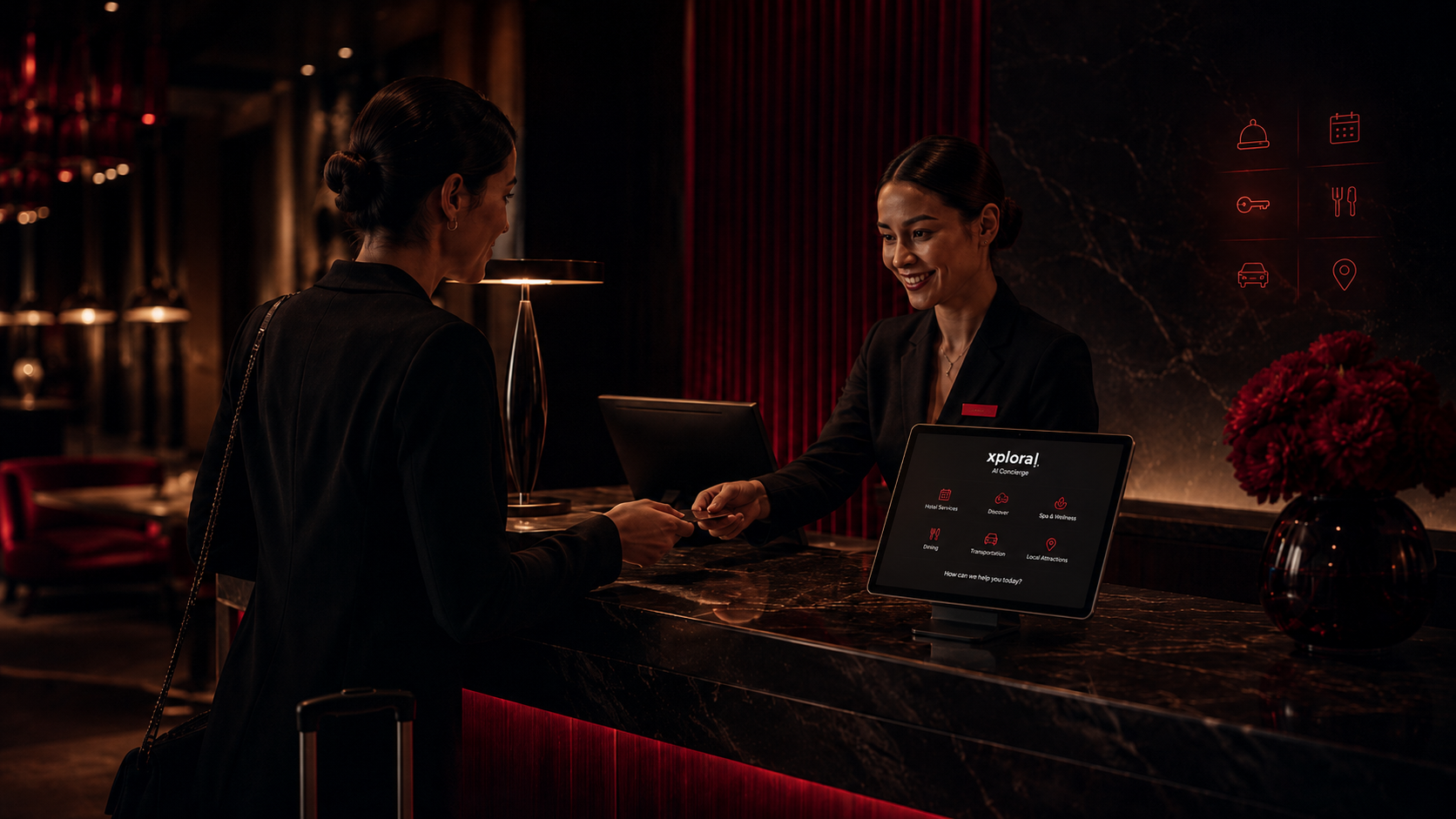 Xplora-AI in reception per hotel e strutture ricettive
